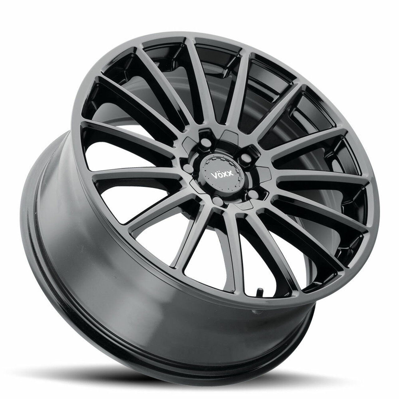 Set 4 16" Voxx Casina Gloss Black Wheels 16x7 5x100 5x4.5 40mm Rims