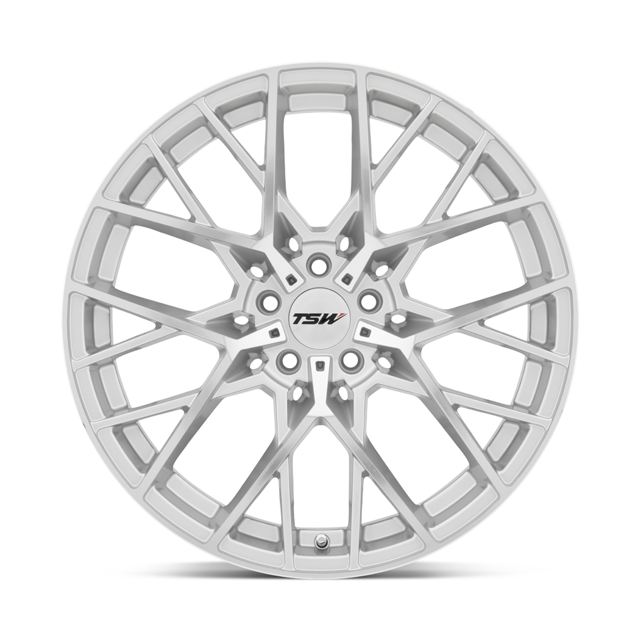 TSW Sebring 19x8.5 5x4.5 Silver W/  Mirror Cut Face Wheel 19" 40mm Rim