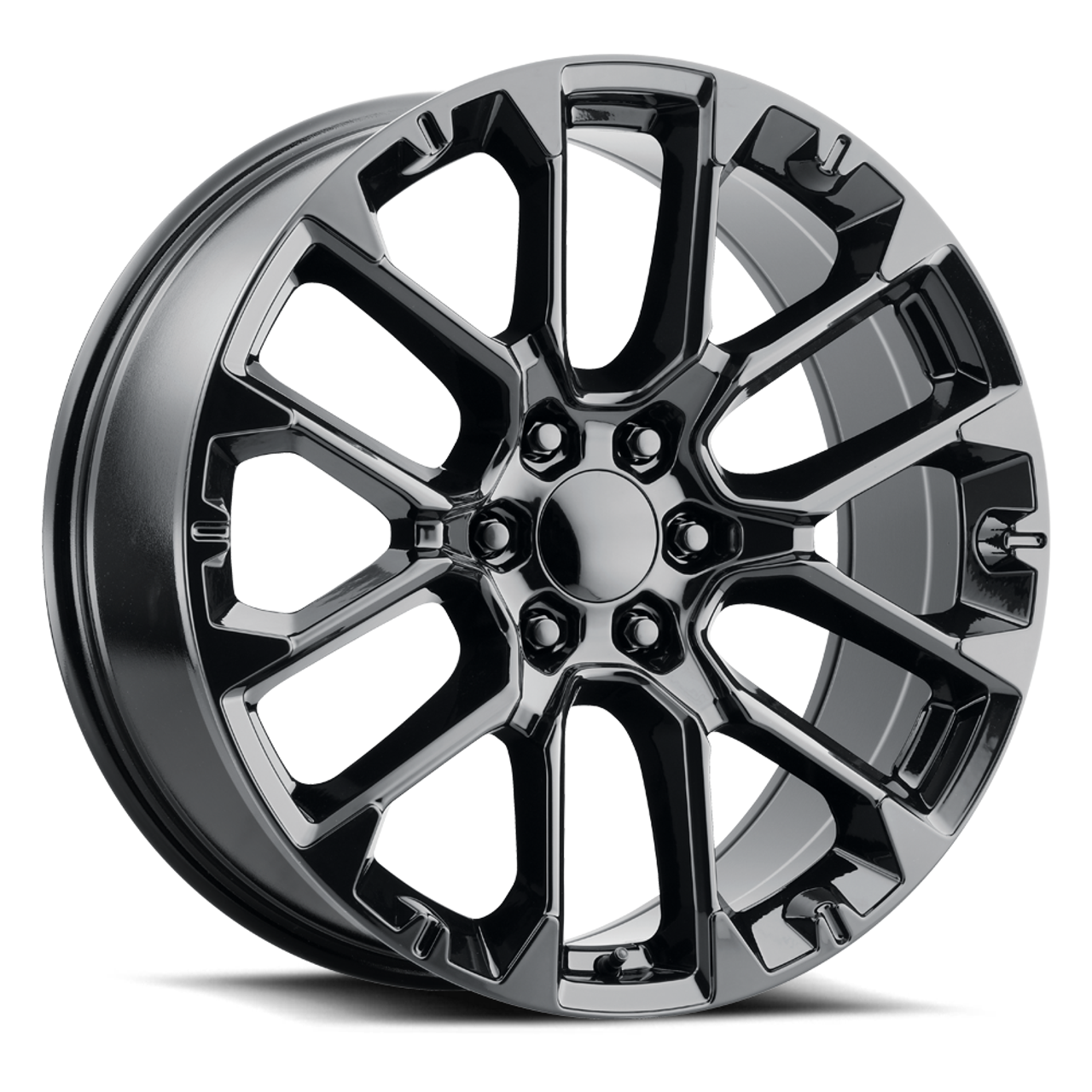 Set 4 22" Voxx Replica SRV Gloss Black Wheels 22x9 6x5.5 28mm Rims