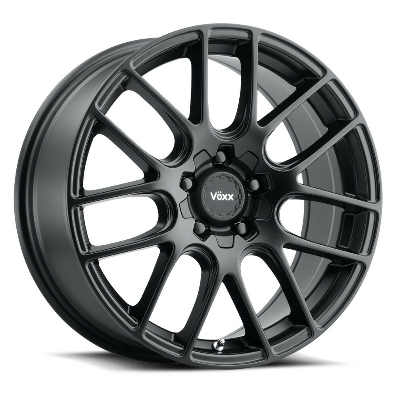 18" Voxx Orso Matte Black Wheel 18x8 5x112 5x120 45mm Rim