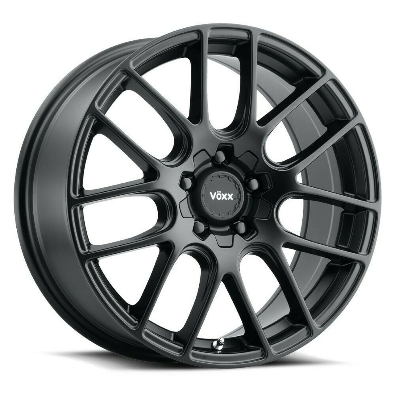 15" Voxx Orso Matte Black Wheel 15x7 5x100 5x4.5 40mm Rim