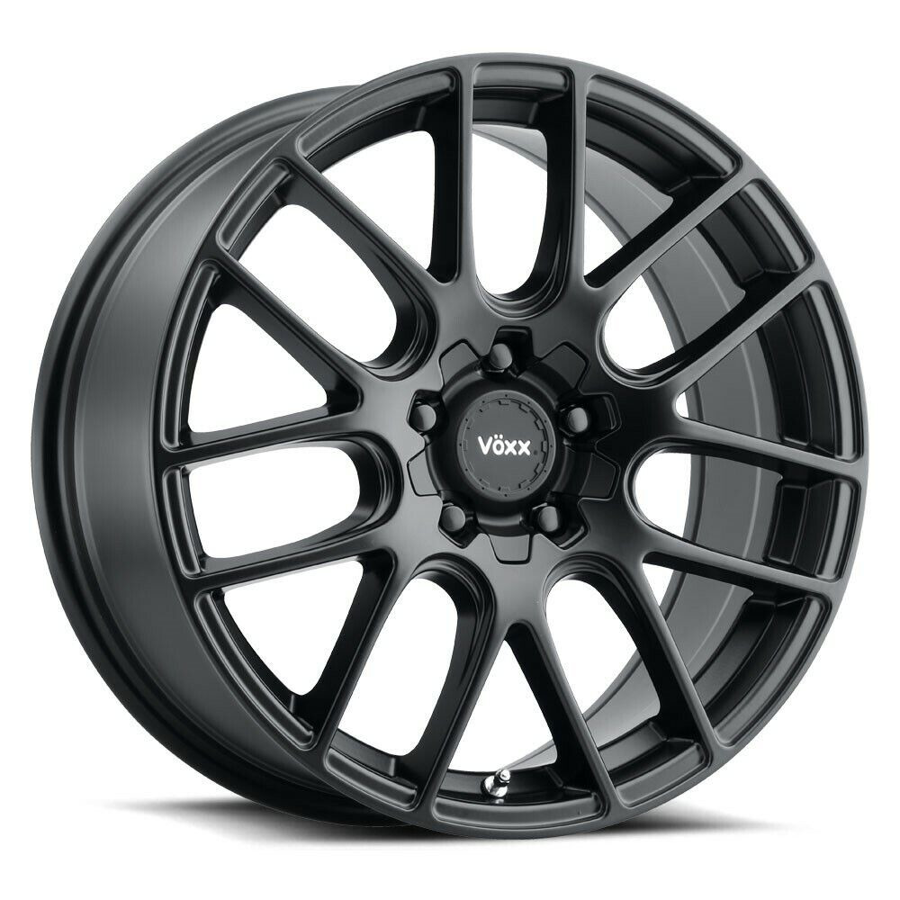 Set 4 16" Voxx Orso Matte Black Wheels 16x7 5x100 5x4.5 40mm Rims