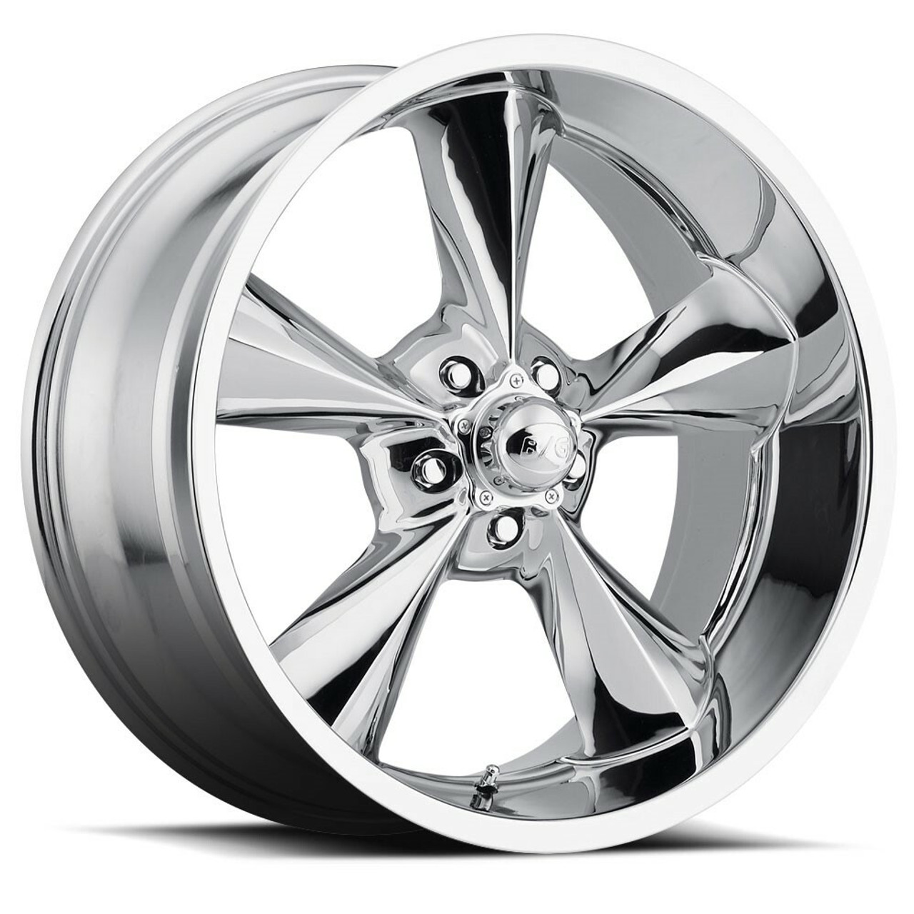 Set 4 15" Voxx B/G Rod Works Old School Chrome Wheels 15x7 5x4.75 0mm Rims