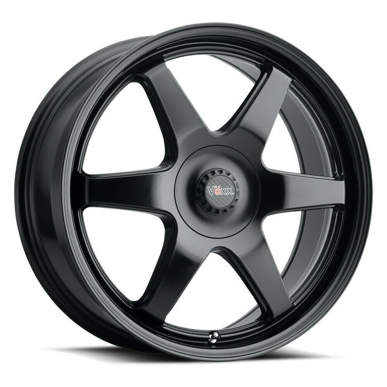Set 4 18" Voxx Riva Matte Black Wheels 18x8 5x4.25 5x4.5 45mm Rims 5 Lug
