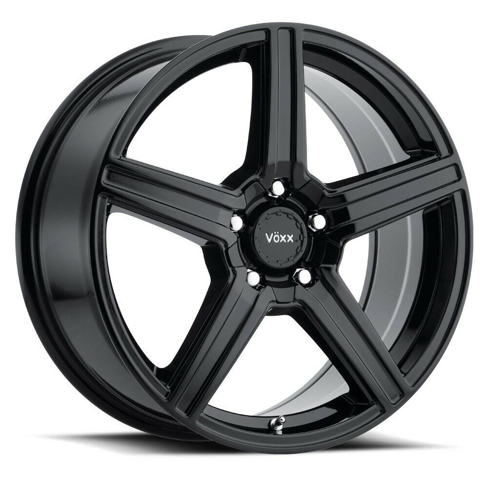 Set 4 17" Voxx Como Gloss Black Wheels 17x7.5 5x4.25 5x4.5 40mm Rims