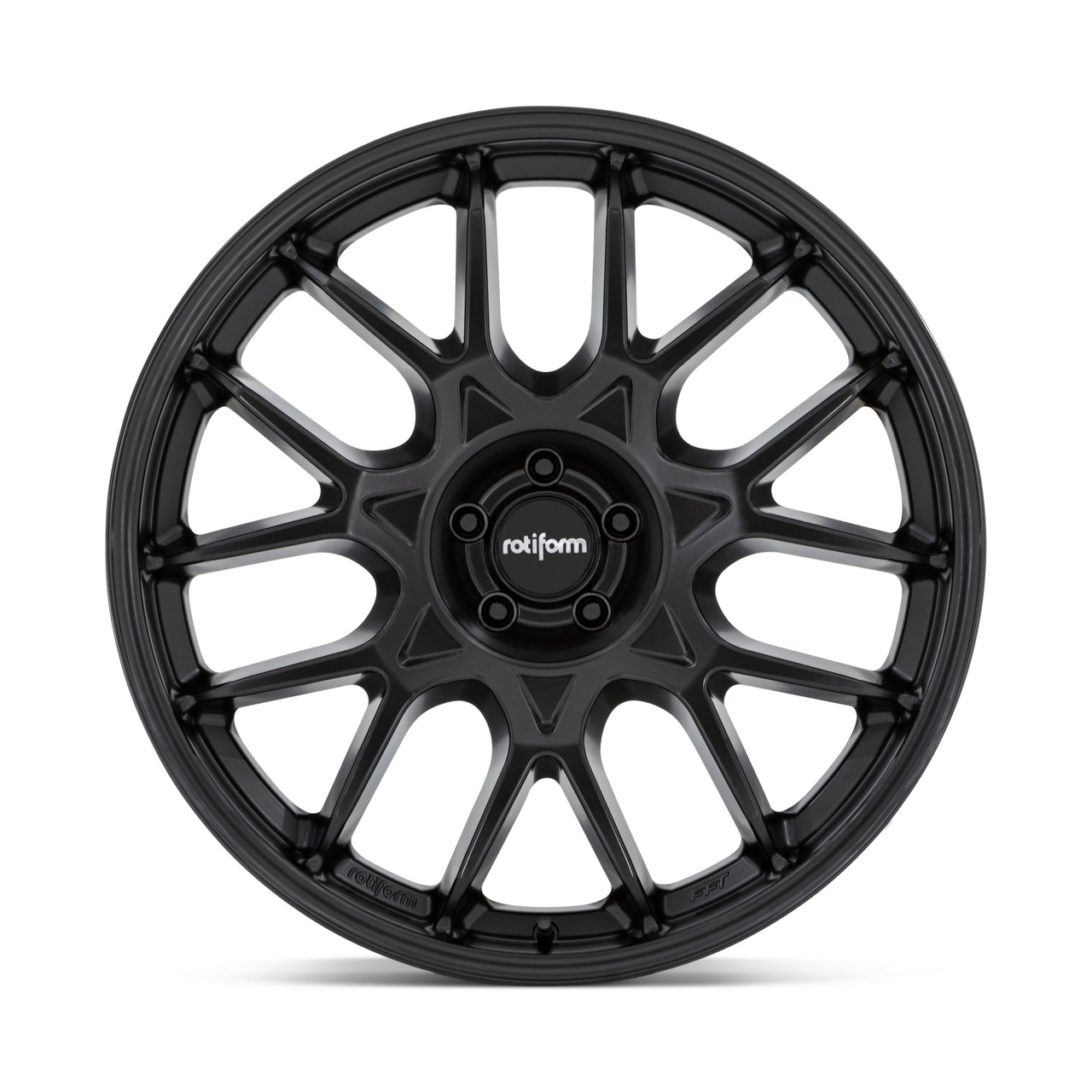 Set 4 Rotiform R195 Zws 21x9.5 5x112 Matte Black Wheels 21" 25mm Rims