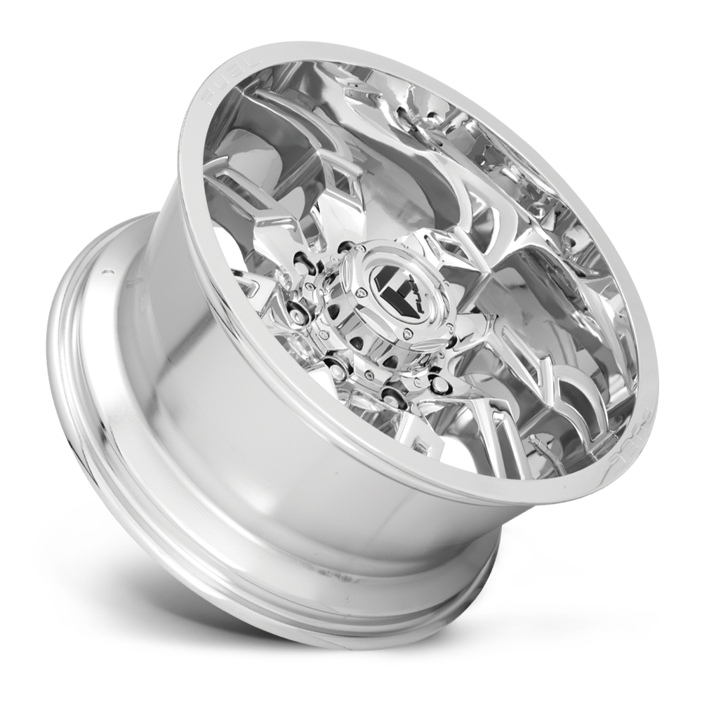 Set 4 Fuel D746 Lockdown 20x9 8x6.5 Chrome Wheels 20" 1mm Offroad Truck Rims