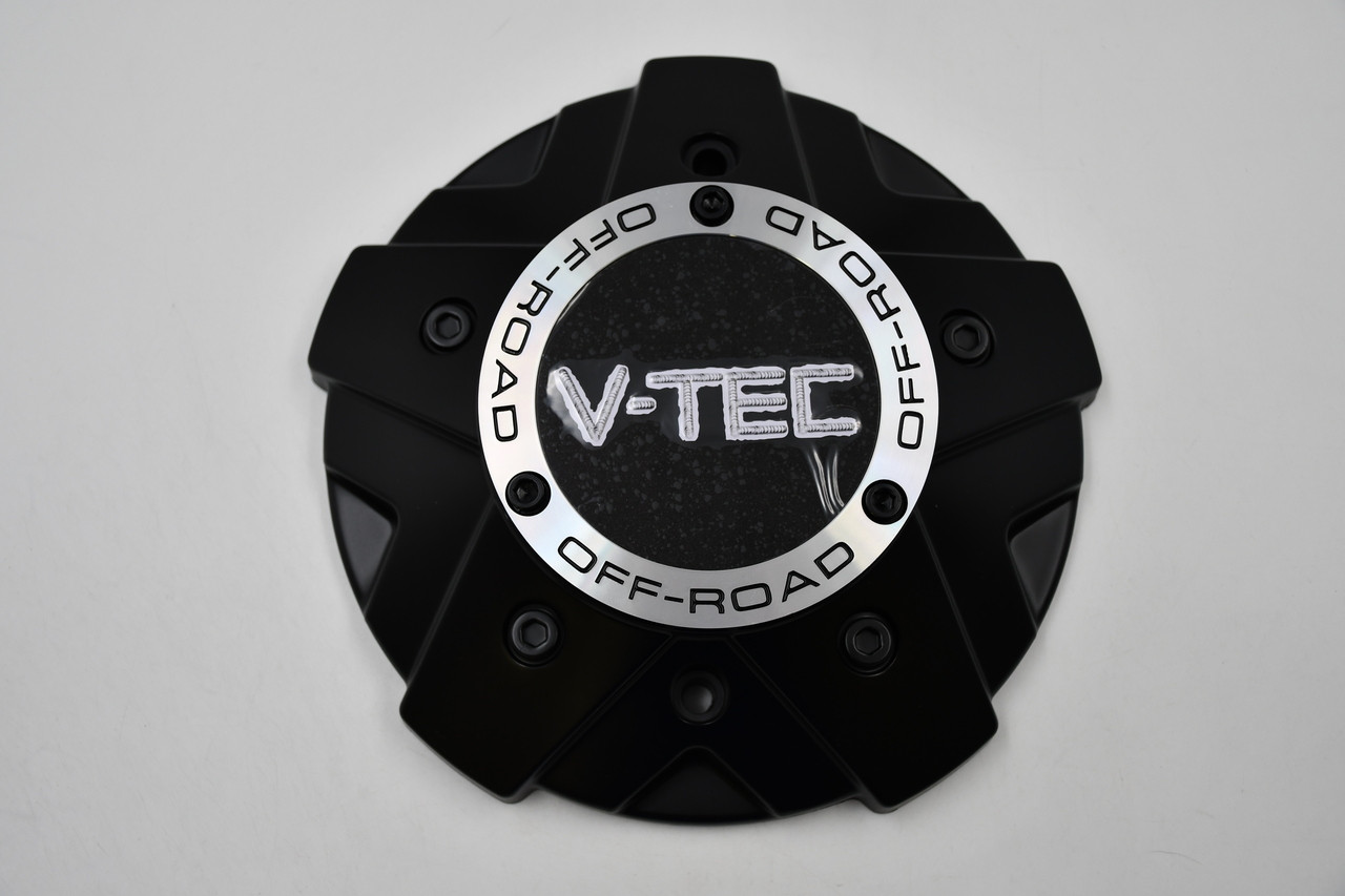 V-TEC Off Road Matte Black Wheel Center Cap Hub Cap C394MB-8CLVT 9" 8 Lug