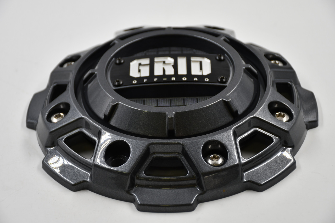 GRID Off-Road Gunmetal Anthracite Wheel Center Cap Hub Cap GD-56-CAP 7.75"