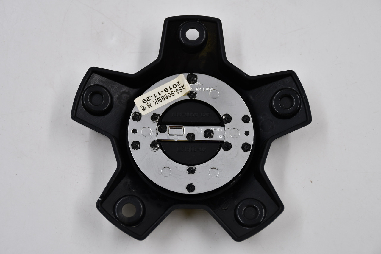 Ultra Motorsports Matte Black w/ Gloss Black Logo Wheel Center Cap Hub Cap 62861890F-84 4.5" 6 Lug