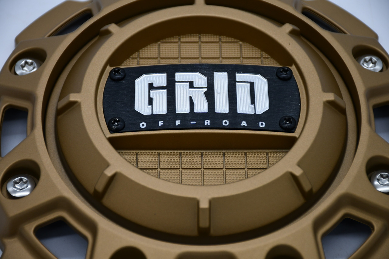 GRID Off-Road Matte Gold Wheel Center Cap GD-56-CAP fits 5/6 Lug GD9 GD13