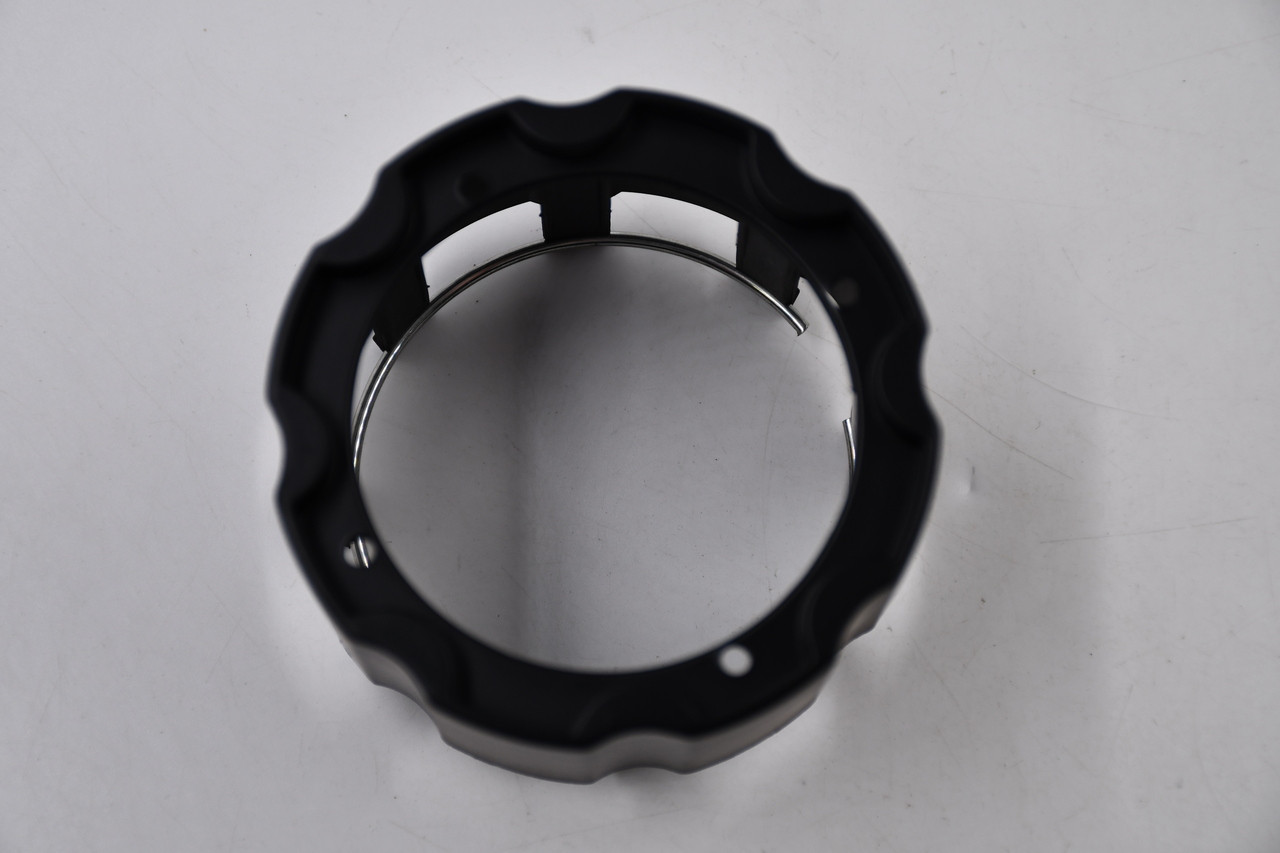 Vision Matte Black Wheel Center Cap Hub Cap C545SB-CBXL 3.125" Vision Rocker 545, Open End