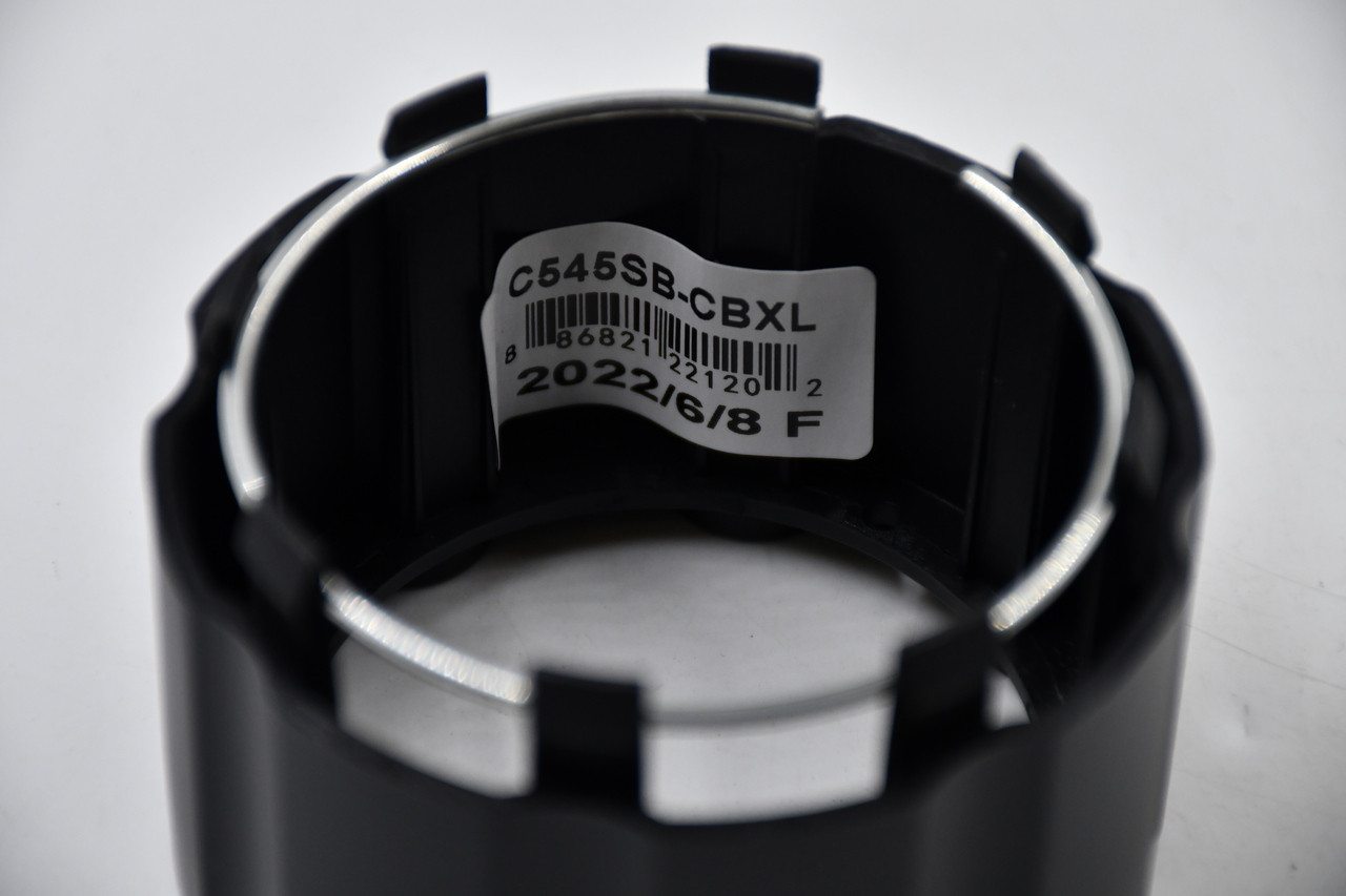 Vision Matte Black Wheel Center Cap Hub Cap C545SB-CBXL 3.125" Vision Rocker 545, Open End