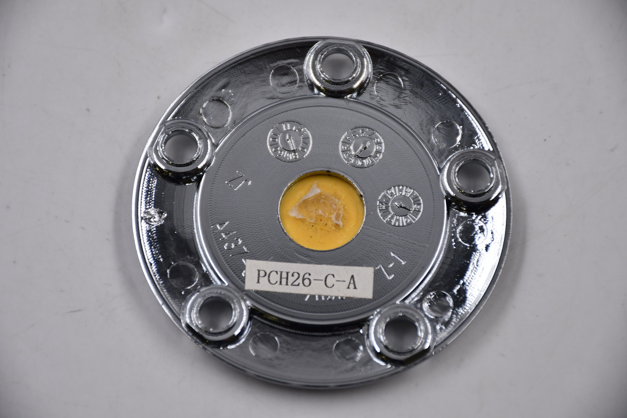 ENKEI Chrome & Black Wheel Center Cap Hub Cap PCH26-C-A 2.625" Ornament
