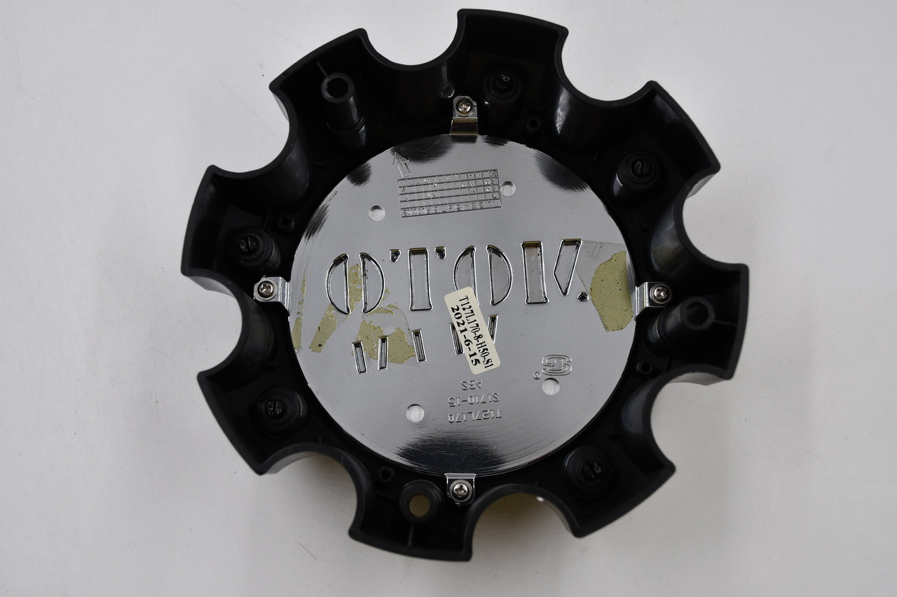 Moto Metal Gloss Black w/Chrome Logo Wheel Center Cap Hub Cap T127L170-8-H50-S1 6.625" 8 Lug