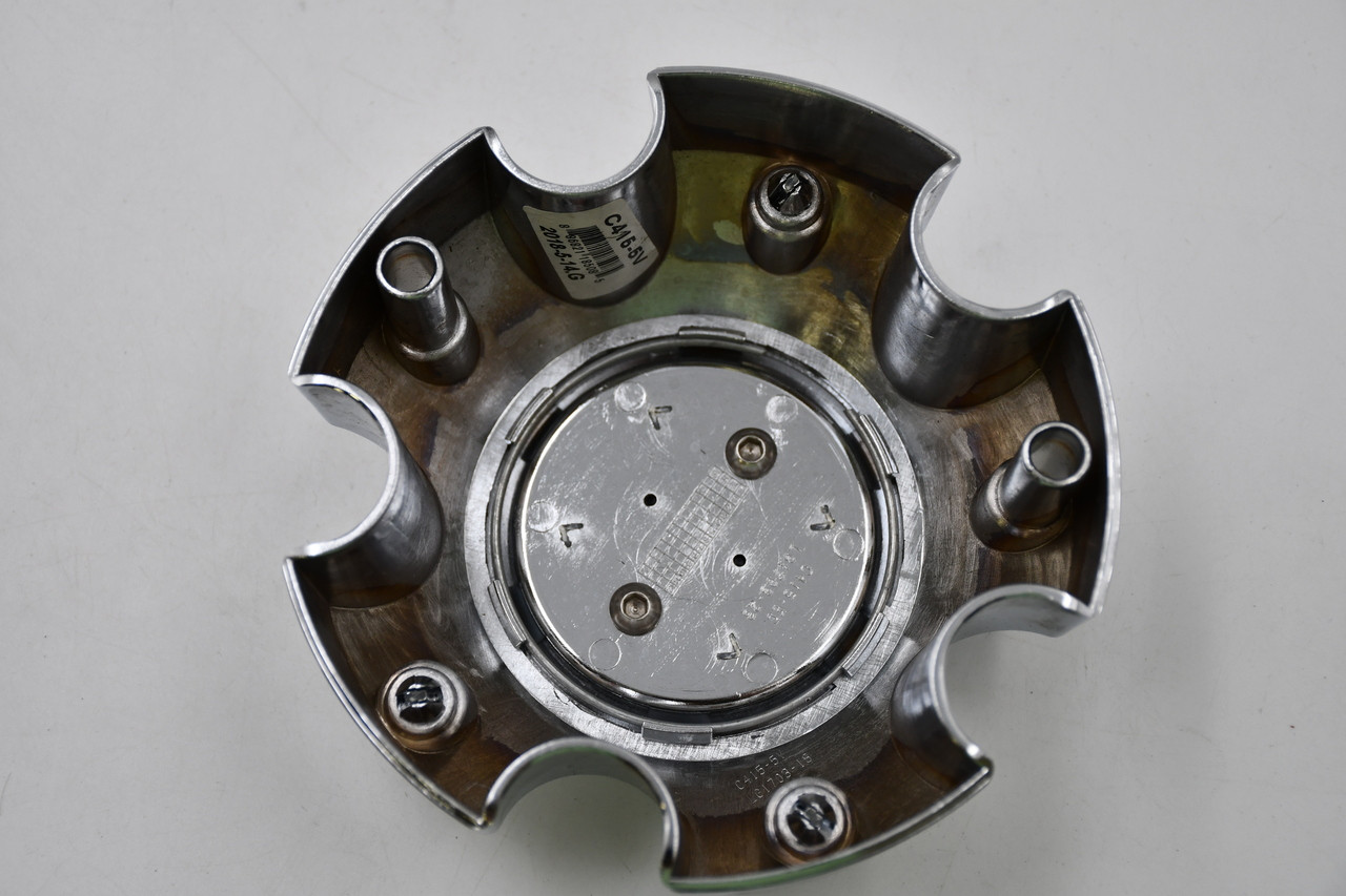 Vision Chrome w/Black Logo Wheel Center Cap Hub Cap C415-5V(U) 5.75" Vision 415 Bomb, 5 Lug