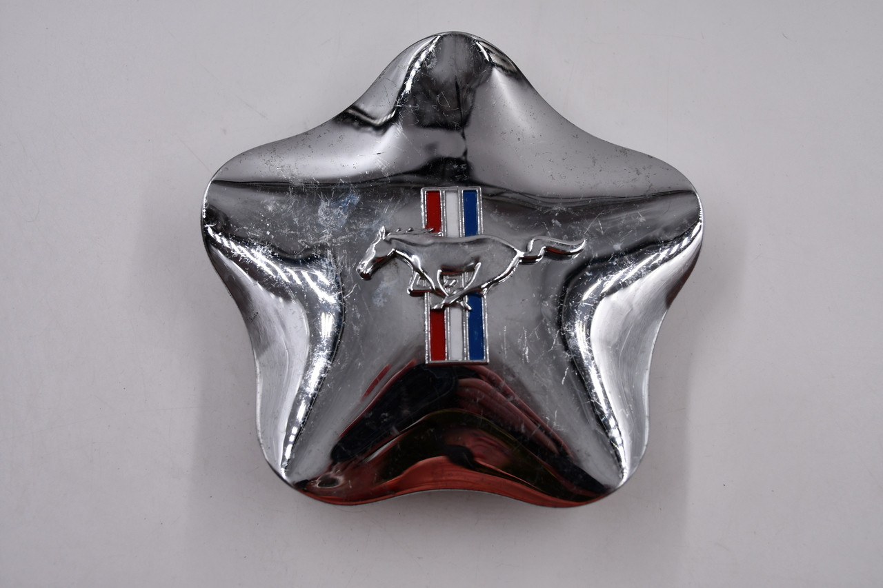 AfterMarket Chrome w/Rd,White,Blue Logo Wheel Center Cap Hub Cap AFTMARKET/6.5/ 6.5" Fits 98 Ford Mustang
