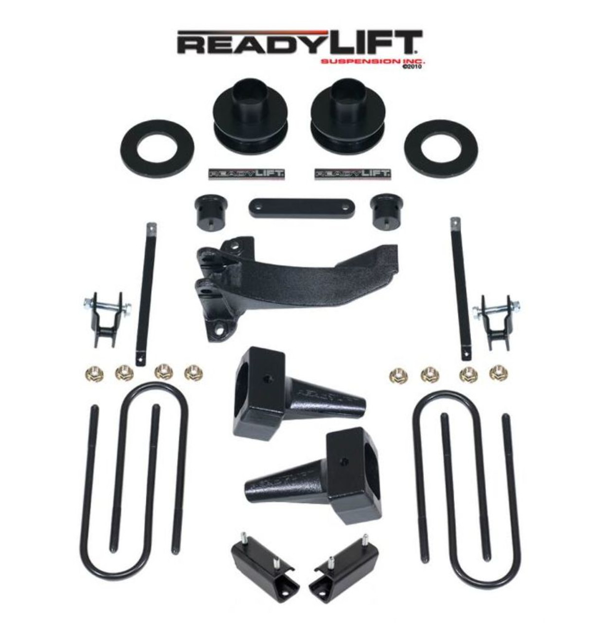 Readylift 2.5'' SST Lift Kit w/4'' Rear Tapered Blocks 1pc DriveShaft w/out Shocks fits 11-16 Ford F250 69-2524