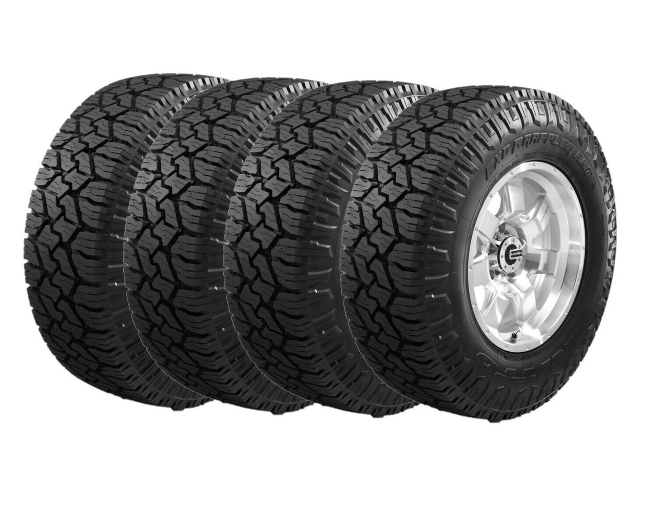 LT325/60R20 E 126/123Q Set 4 Nitto Exo Grappler All Terrain AWT Tires 3256020