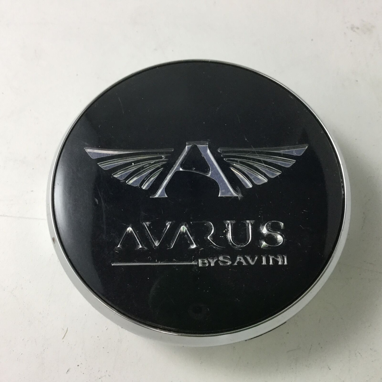 Avarus By Savini Aftermarket Wheel Center Cap Black Chrome Custom C-196-1