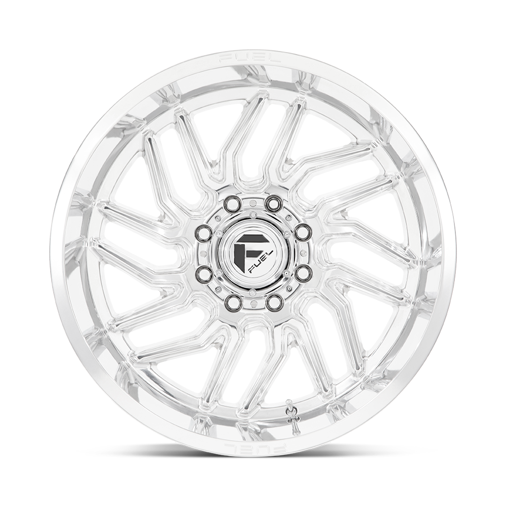 Fuel 1PC D809 Hurricane 24x12 6x5.5 Polished Milled Wheel 24" -44mm Rim Lifted