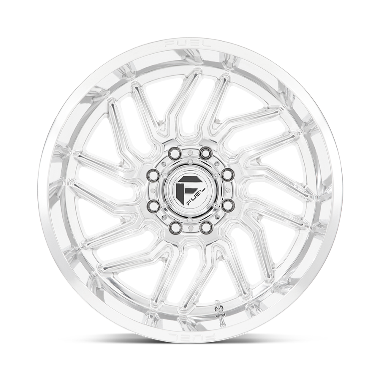 Set 4 22" Fuel D809 Hurricane 22x12 8x170 -44mm Polished Milled Wheels Rims
