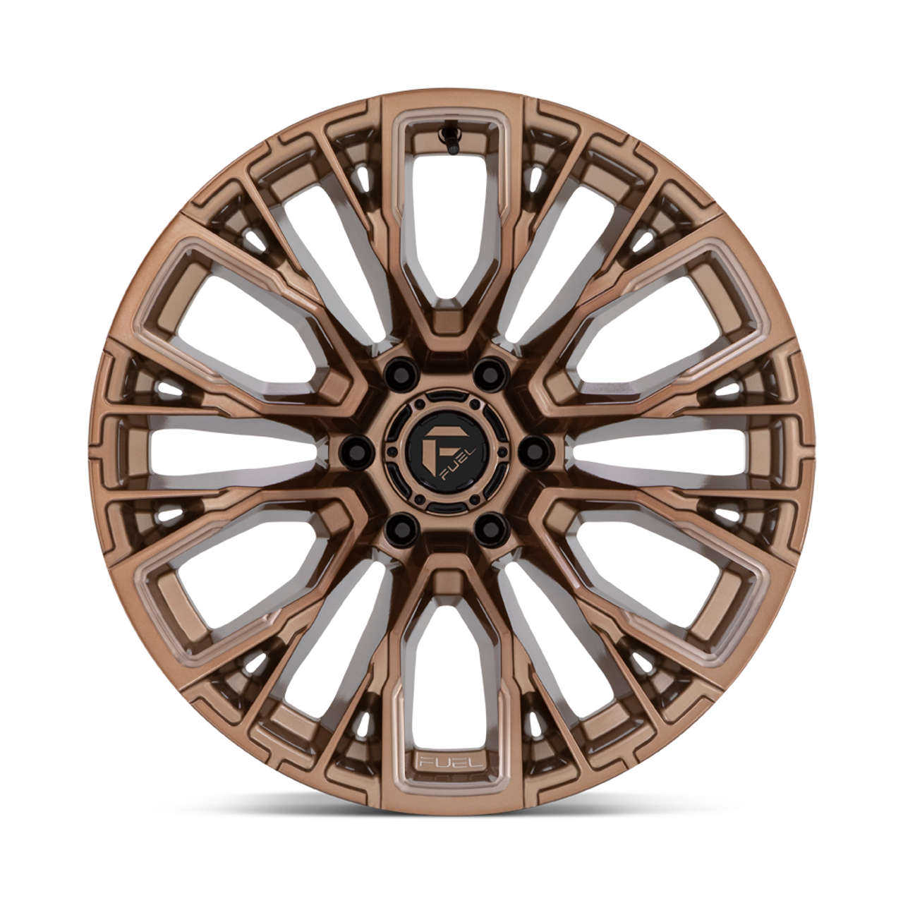 Set 4 Fuel D850 Rebar 20x9 6x5.5 Platinum Bronze Milled Wheels 20" 20mm Rims