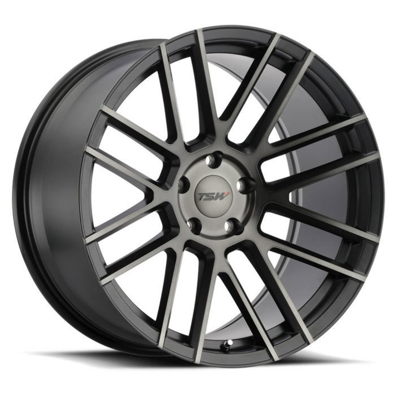 TSW Mosport 20x10.5 5x120 Matte Black W  Machine Face & Dark Tint Wheel 20" 25mm