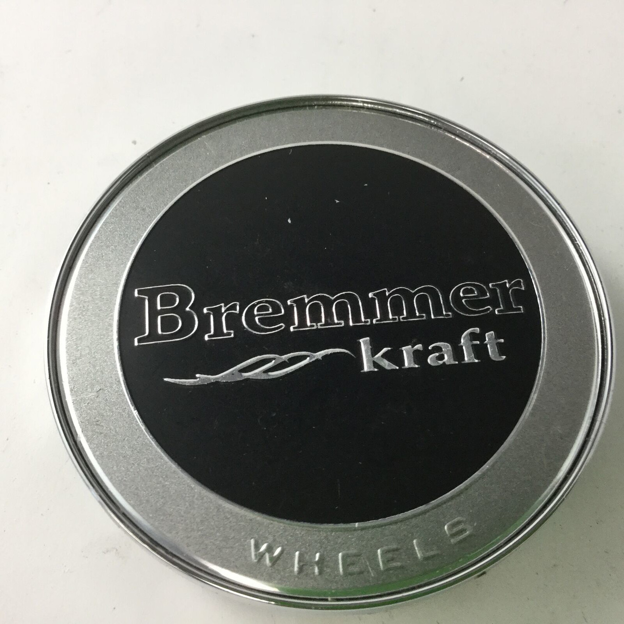 Bremmer Kraft BR4-2 Silver Black Center Cap BREMCAP2S C-195-1