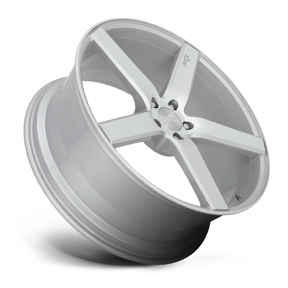 Set 4 Niche M135 Milan 19x8.5 5x4.5 Gloss Silver Machined Wheels 19" 35mm