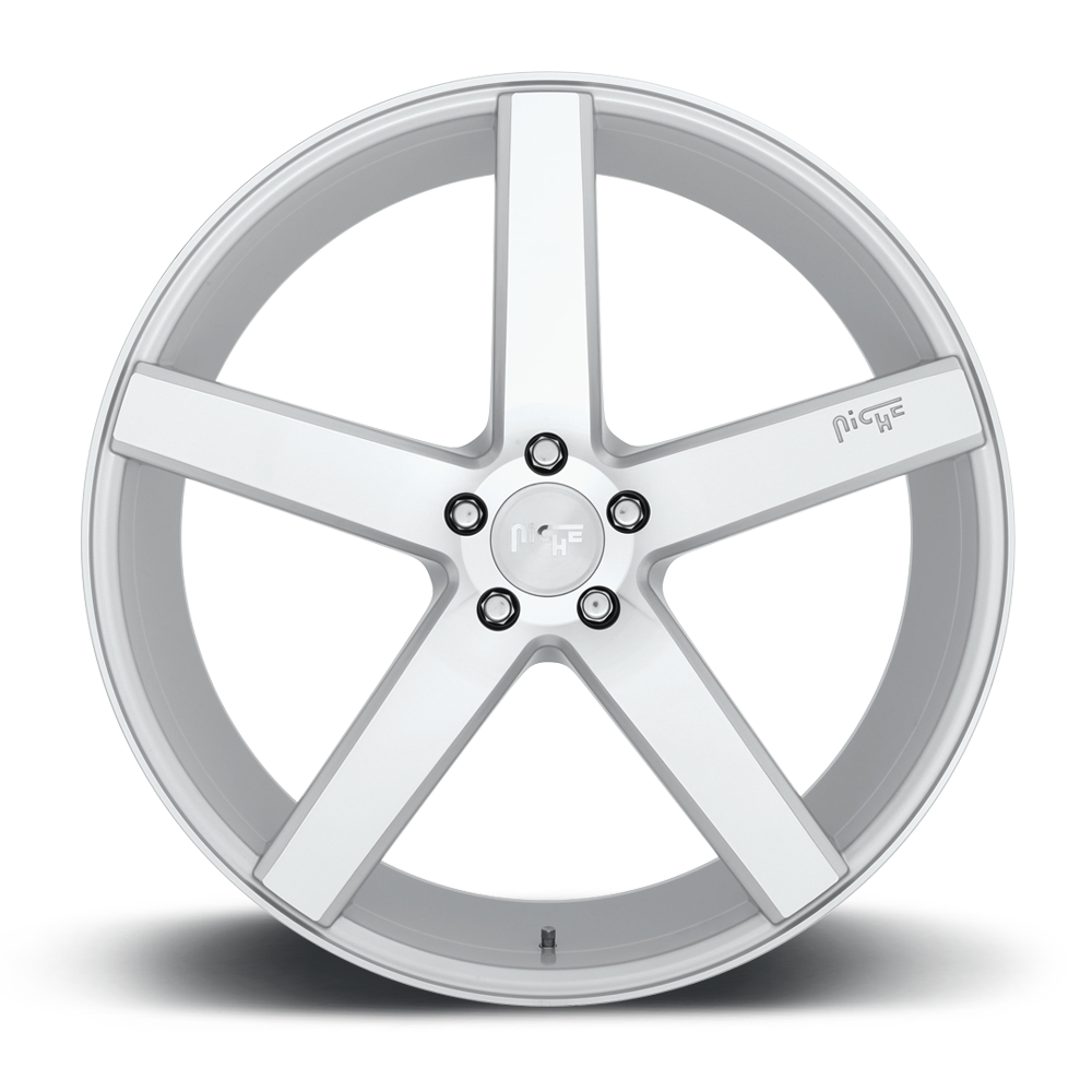 Set 4 Niche M135 Milan 19x8.5 5x4.5 Gloss Silver Machined Wheels 19" 35mm