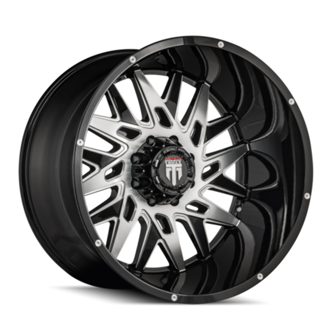 26" American Truxx Dna 26x14 Black Machined 8x180 Wheel -76mm Lifted Truck Rim