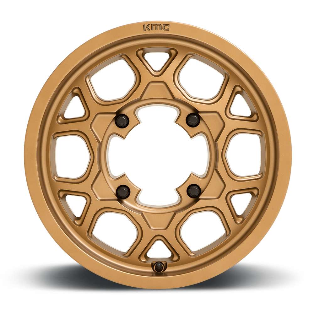 Set 4 KMC Powersports KS133 Mesa Lite 15x6 4x137 Matte Bronze Wheels 15" 38mm