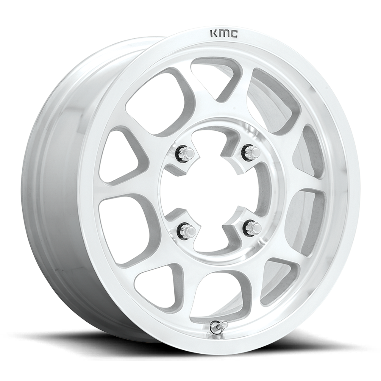 Set 4 KMC Powersports KS136 Toro 15x6 4x137 Machined Wheels 15" 38mm Rims
