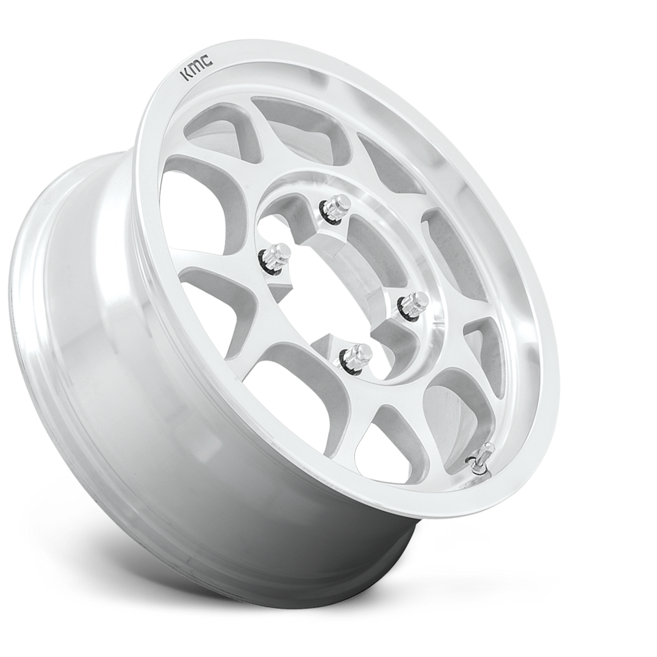 Set 4 KMC Powersports KS136 Toro 15x6 4x137 Machined Wheels 15" 38mm Rims