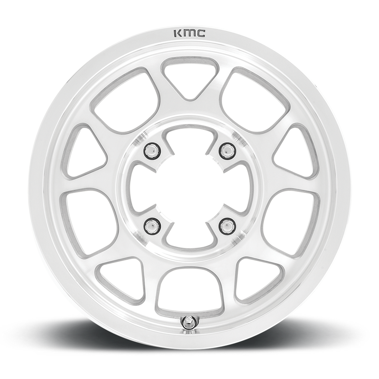 Set 4 KMC Powersports KS136 Toro 15x6 4x137 Machined Wheels 15" 38mm Rims