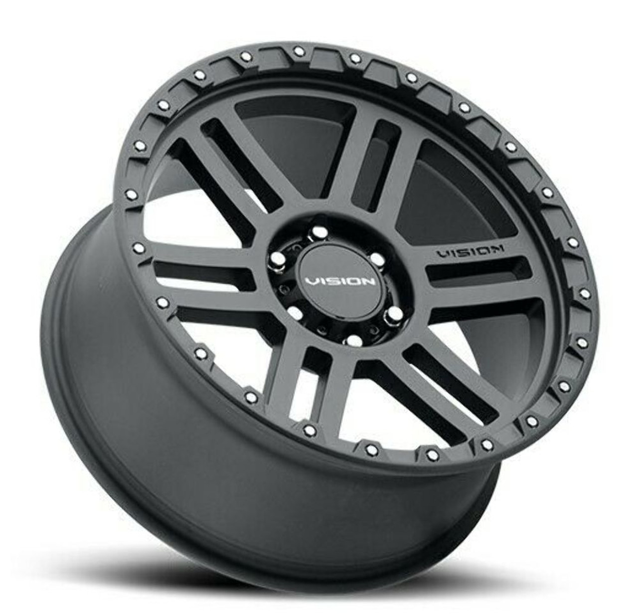 Set 4 18" Vision Off-Road 354 Manx 2 Satin Black Wheels 18x9 8x170 Rims 12mm