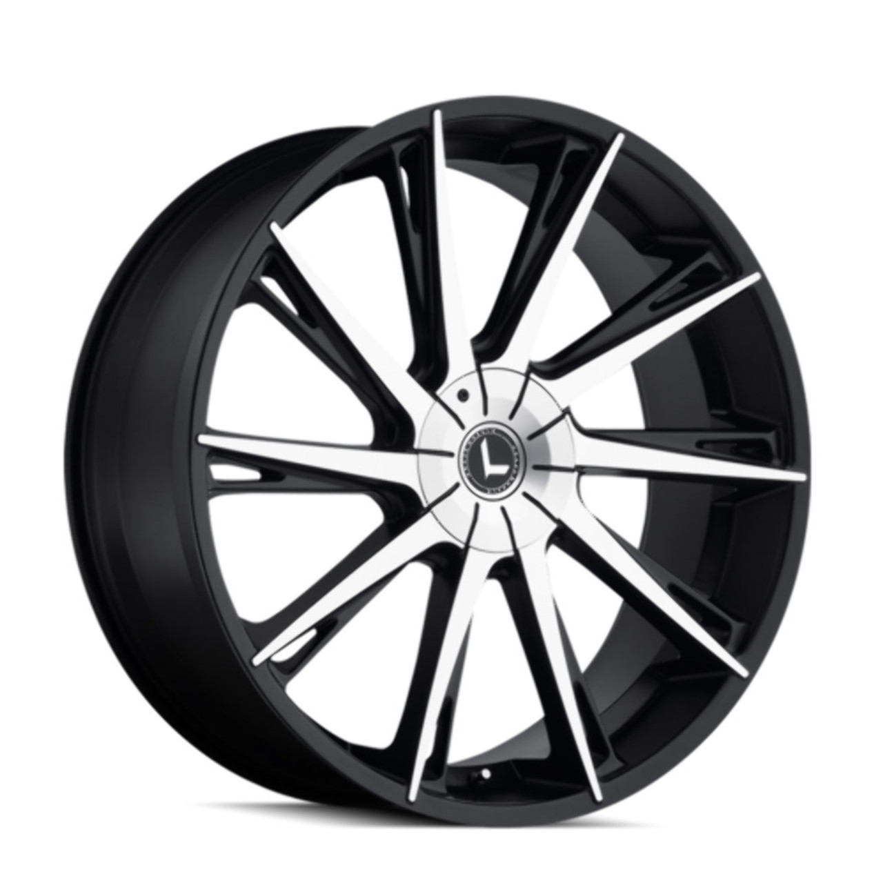 24" Kraze Swagg 24x9.5 Black Machined 6x135 6x5.5 Wheel 30mm For Ford Chevy GMC