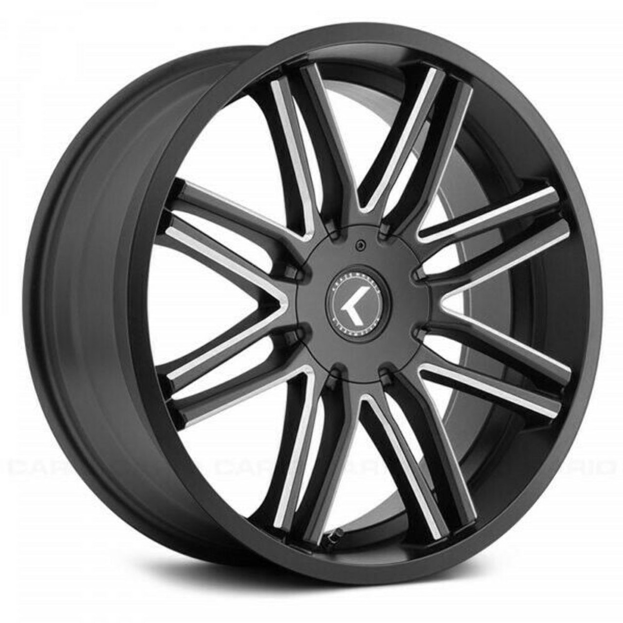 18" Kraze Cray 18x8 Black Milled 5x4.5 5x120 Wheel 40mm Performance Rim