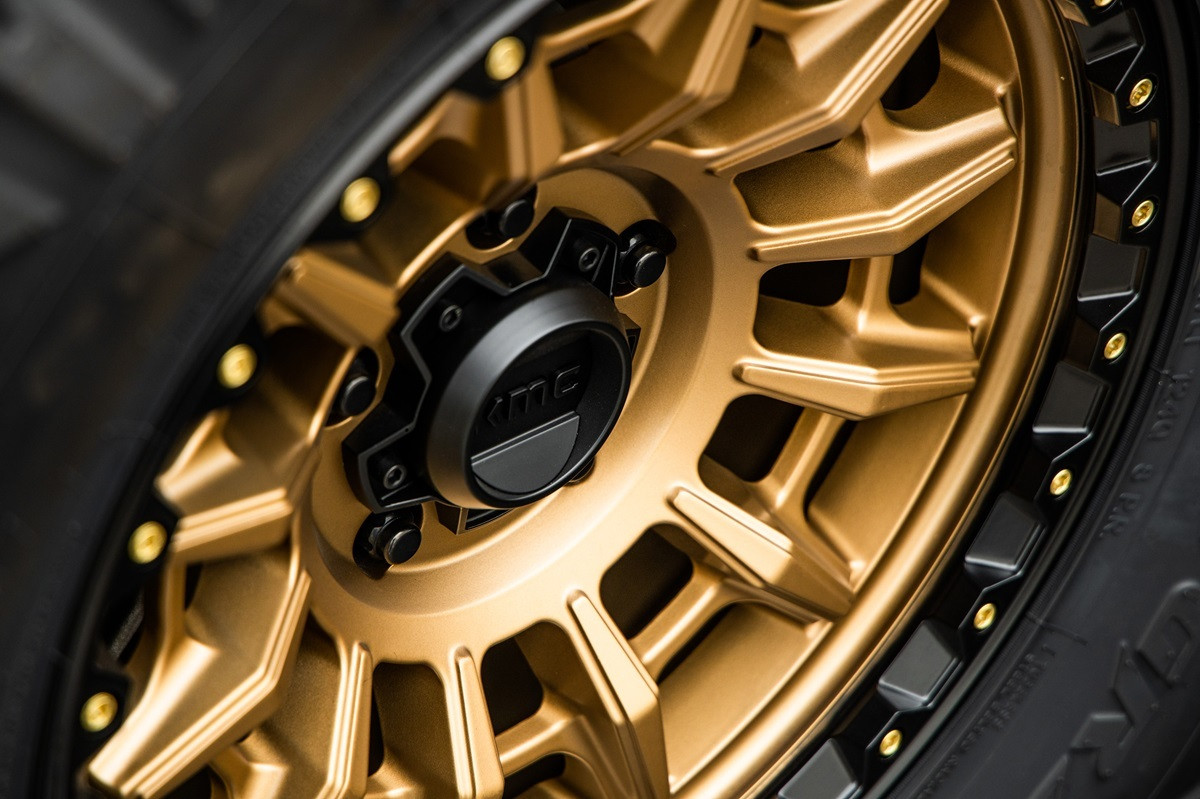 Set 4 KMC KM547 Carnage 17x9 6x135 Matte Bronze With Black Lip Wheels 17" 0mm