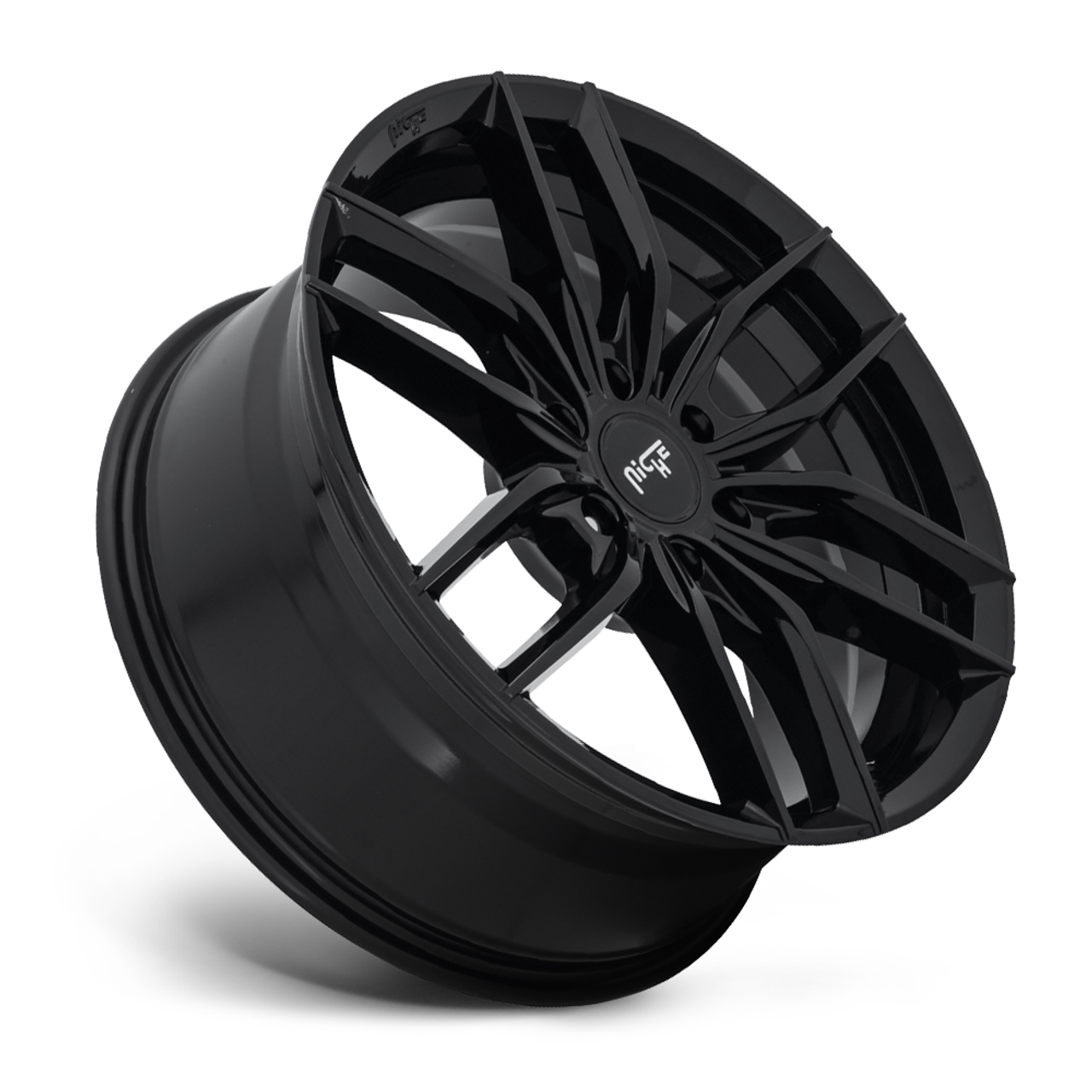 Niche 1PC M209 Vosso 20x9 6x5.5 Gloss Black Wheel 20" 20mm Rim
