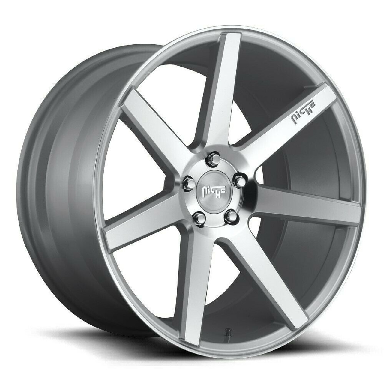 Set 4 Niche M179 Verona 20x10 5x4.5 Gloss Silver Machined Wheels 20" 40mm