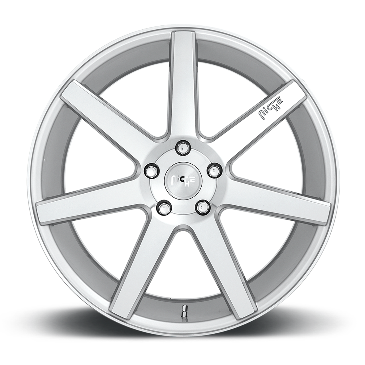 Set 4 Niche M179 Verona 20x10 5x4.5 Gloss Silver Machined Wheels 20" 40mm