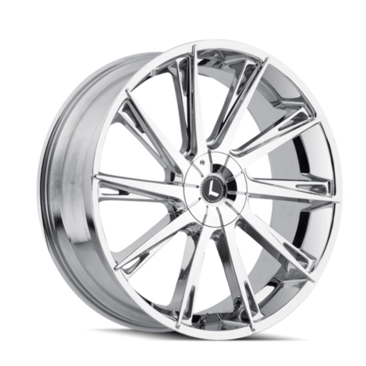 Set 4 26" Kraze Spltz 26x10 Chrome 5x115 5x120 Wheels 18mm Rims