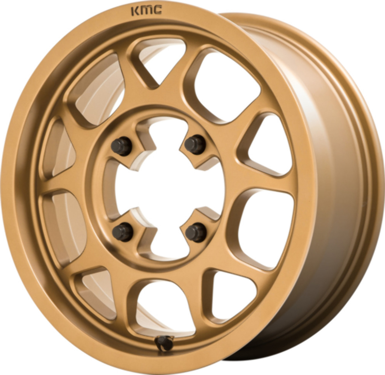 Set 4 KMC Powersports KS136 Toro 15x6 4x137 Matte Bronze Wheels 15" 38mm Rims