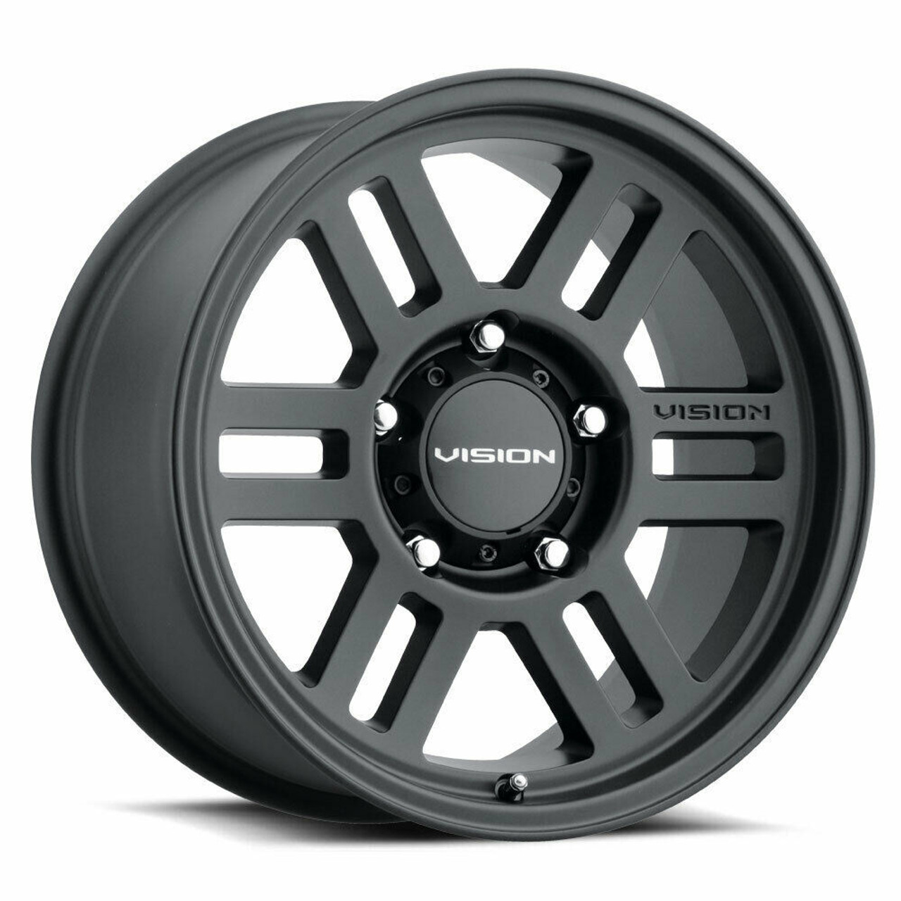 Set 4 15" Vision 355 Manx 2 Overland Satin Black Wheels 15x7.5 5x4.5 Rims -12mm