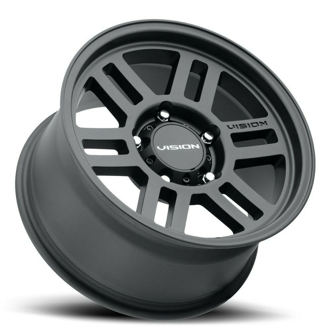 Set 4 15" Vision 355 Manx 2 Overland Satin Black Wheels 15x7.5 5x4.5 Rims -12mm