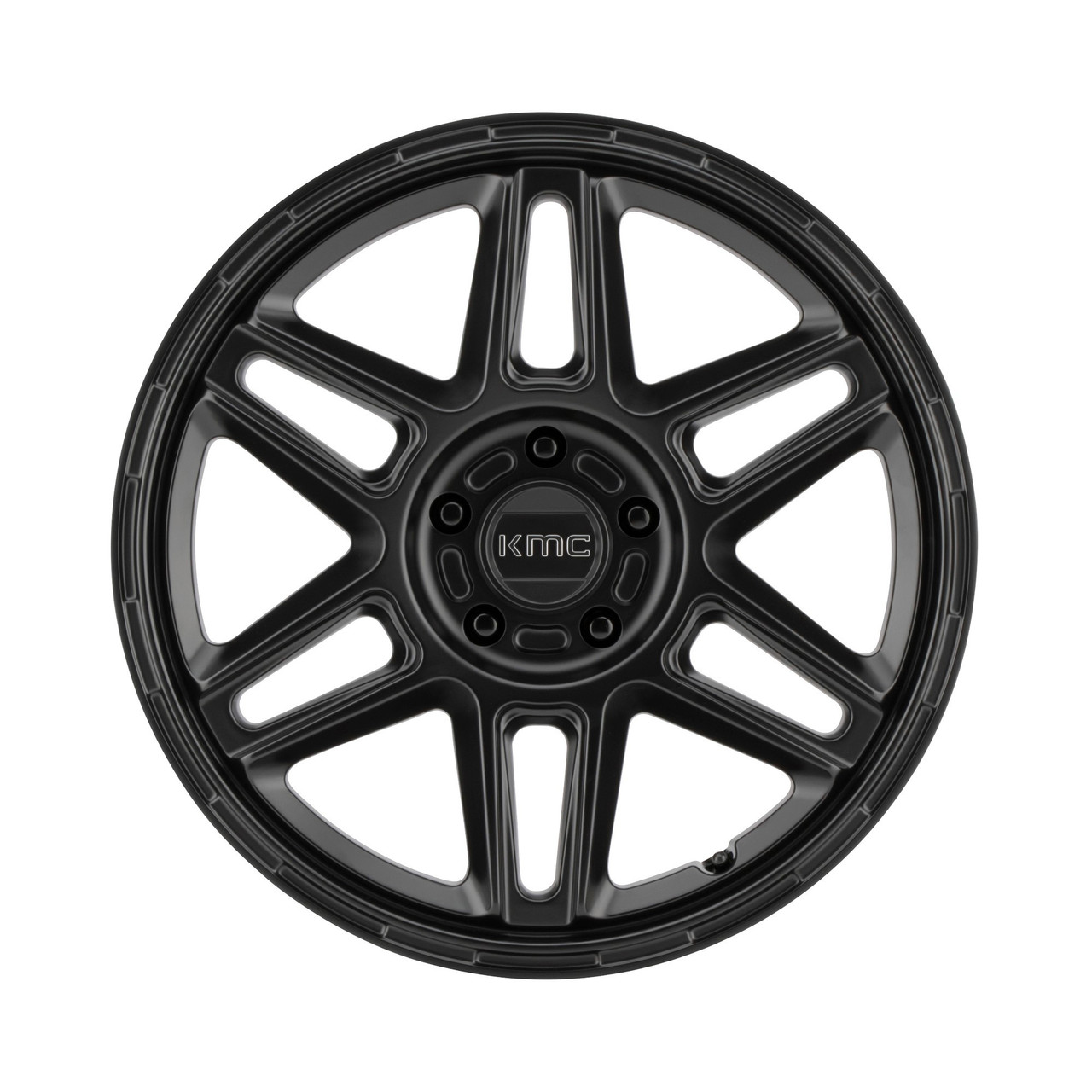 Set 4 KMC KM716 Nomad 18x8 5x4.25 Satin Black Wheels 18" 38mm Rims