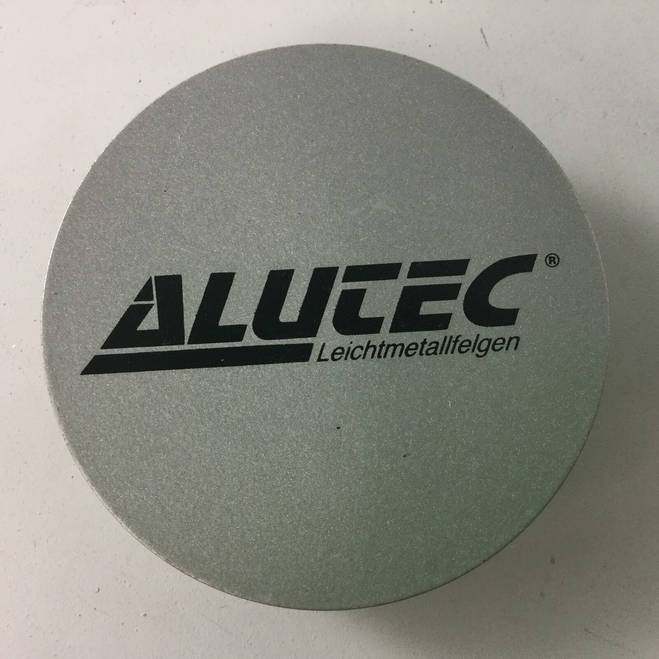 Set of 4 Alutec Silver Black Logo Custom Wheel Center Cap 2.5" N53