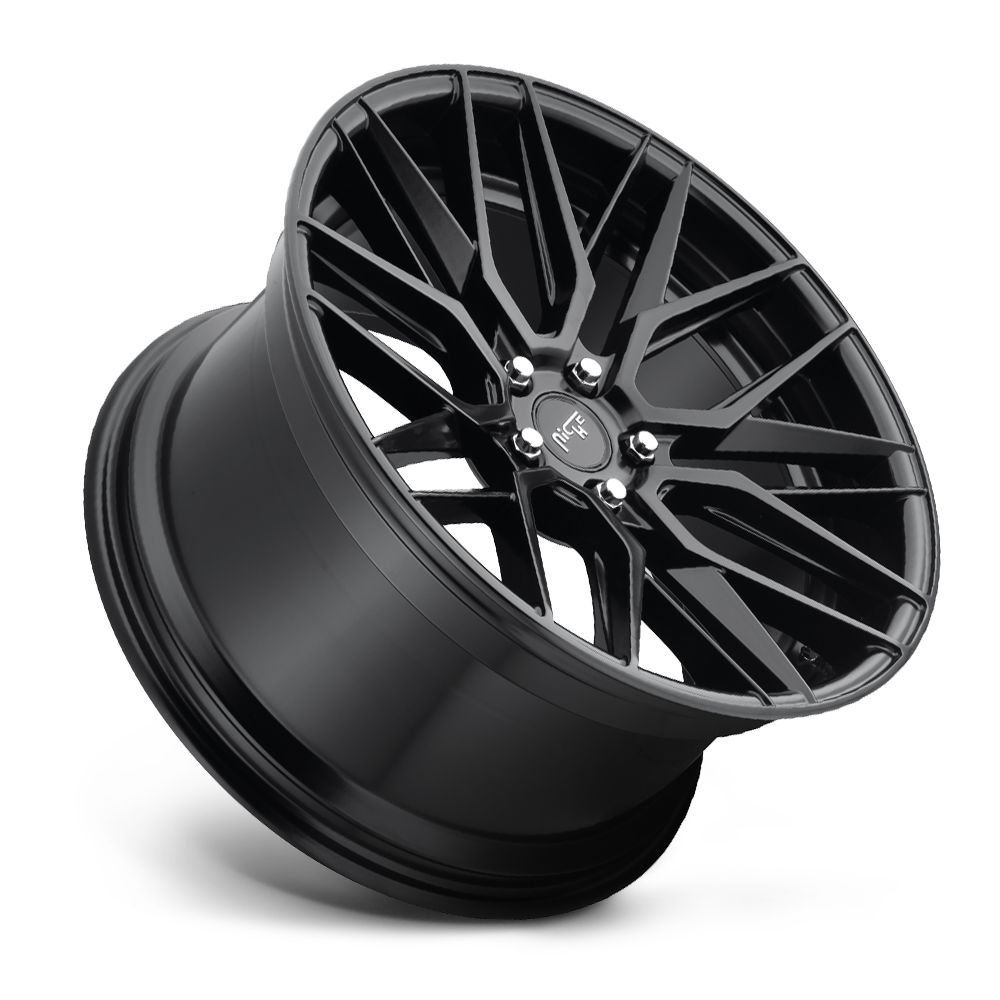 Set 4 Niche M190 Gamma 19x8.5 5x4.5 Matte Black Wheels 19" 35mm Rims
